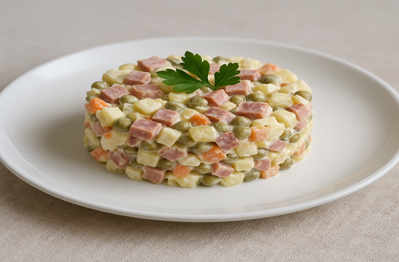 Олів'є з копченою ковбасою